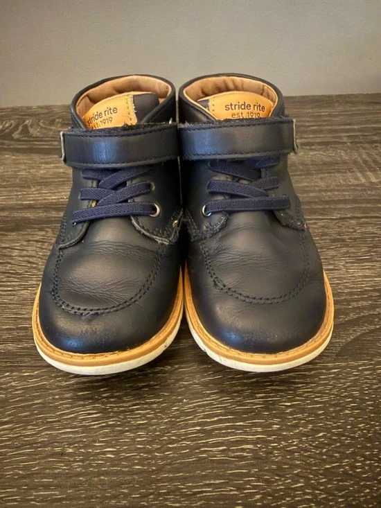 Stride Rite Navy Boots - Picture 2 of 5